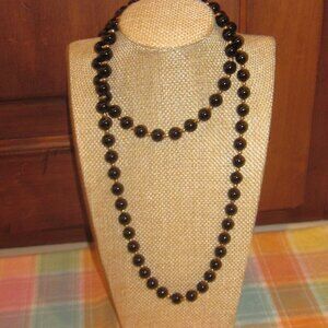 Black Onyz Beaded Necklace